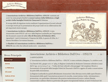 Tablet Screenshot of bibliotecadallovo.it